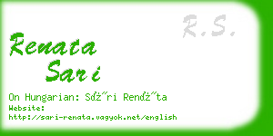 renata sari business card